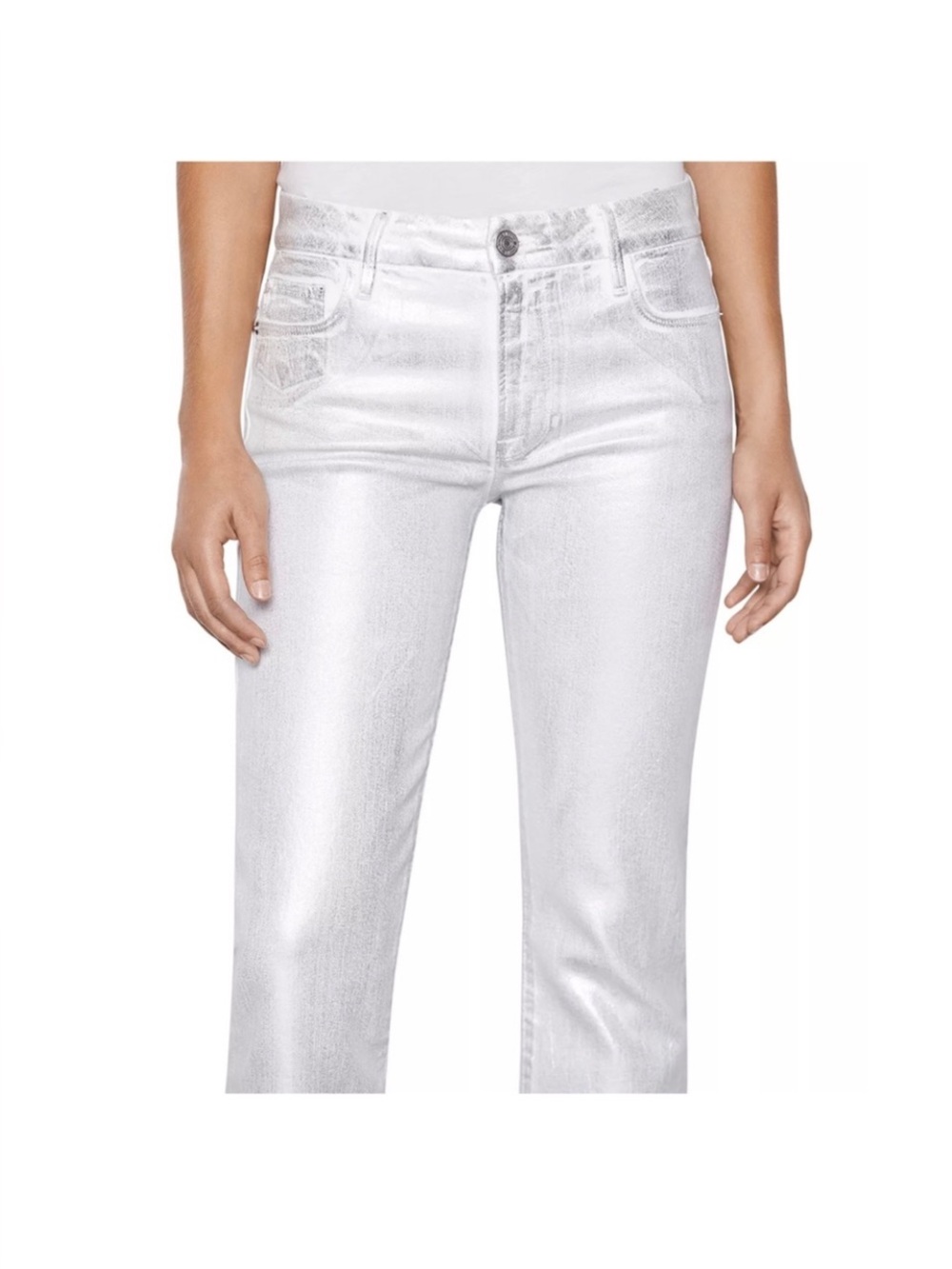 Frame Le High straight Chrome Blanc denim Women's Jeans size 27
